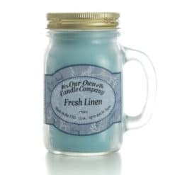 Fresh Linen Mason Jar Candle